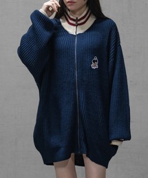 Red Cap Girl | 【a-r】〔Red Cap Girl/レッドキャップガール〕リブ編み ワッペン付き ドライバーズニット(ニット/セーター)