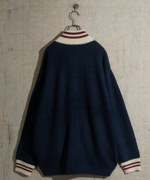 Red Cap Girl（レッドキャプガール）の「【a-r】〔Red Cap Girl/レッドキャップガール〕リブ編み ワッペン付き ドライバーズニット（ニット/セーター・レディース・ブラック/ネイビー・MEDIUM/X-LARGE/LARGE）」の14枚目の写真