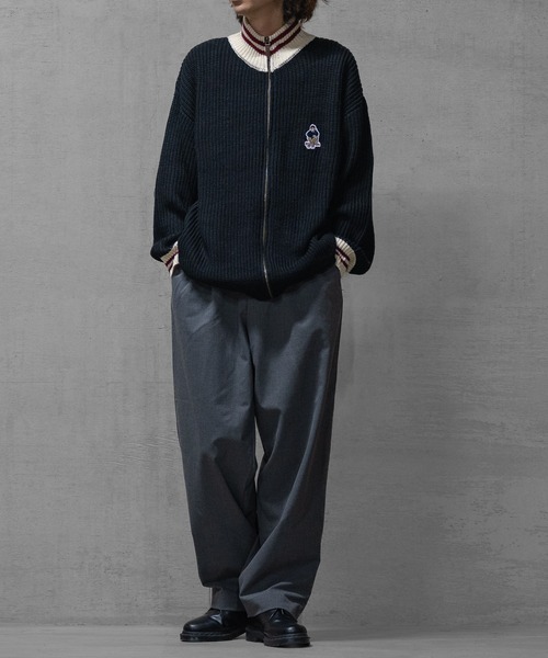 Red Cap Girl（レッドキャプガール）の「【a-r】〔Red Cap Girl/レッドキャップガール〕リブ編み ワッペン付き ドライバーズニット（ニット/セーター・レディース・ブラック/ネイビー・MEDIUM/X-LARGE/LARGE）」の7枚目の写真