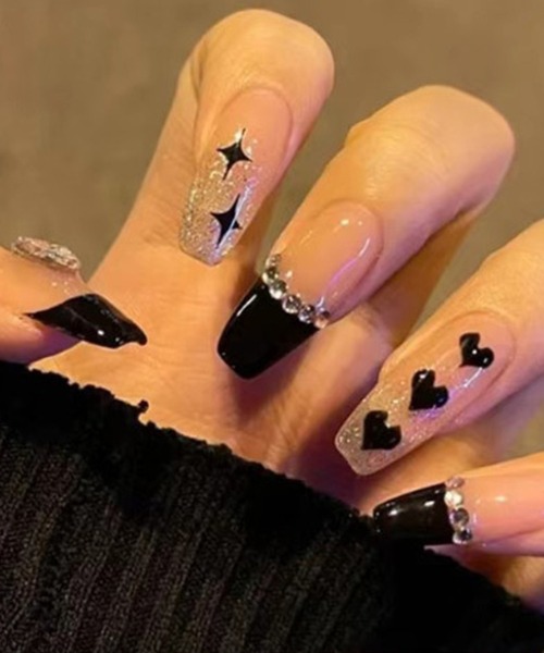 DiamondHearts（ダイヤモンドハーツ）の「ハンド ネイルチップ シール 貼るだけ（ネイルシール/ネイルチップ・レディース・R/S/Q/N/I/E/O/M/A/B/C/J/L/H/K/T/G/D/Z/X/U・FREE）」の11枚目の写真