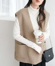 DISCOAT（ディスコート）の「【WEB限定】フェイクウールベスト（ベスト）」