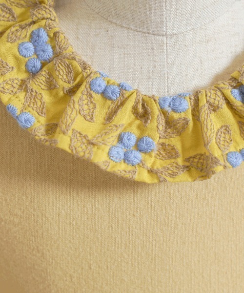 Hoppetta(ホッペッタ)の「【Hoppetta plus】オーガニックコットンベリー刺繍襟ボディオール 70cm・80cm(ロンパース・キッズ・レッド/ブルー・80cm/70cm)」の8枚目の写真