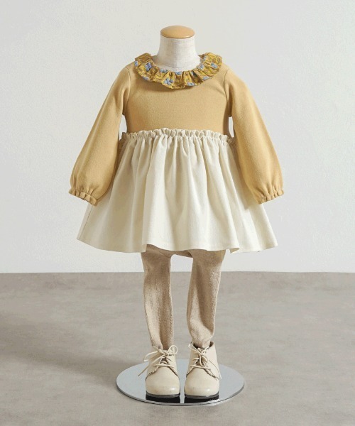 Hoppetta(ホッペッタ)の「【Hoppetta plus】オーガニックコットンベリー刺繍襟ボディオール 70cm・80cm(ロンパース・キッズ・レッド/ブルー・80cm/70cm)」の11枚目の写真