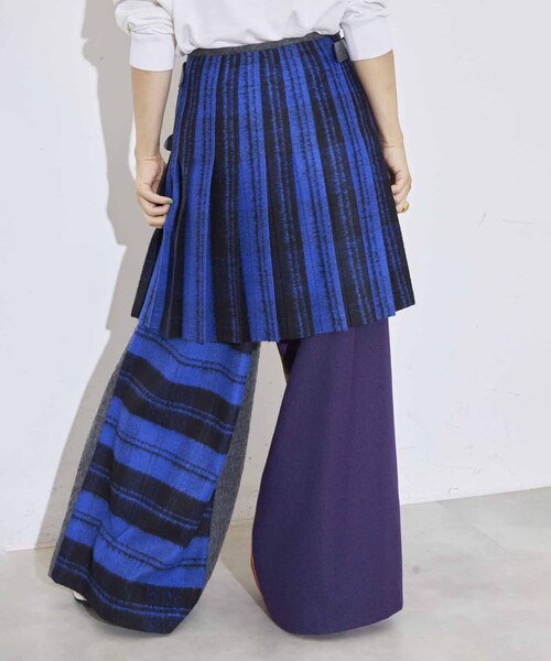 O'NEIL of DUBLIN（オニールオブダブリン）の「【O'neil of Dublin】別注 PATCHWORK GAUCHO パンツ[GR]（その他パンツ・レディース・チャコールグレー・10）」の4枚目の写真