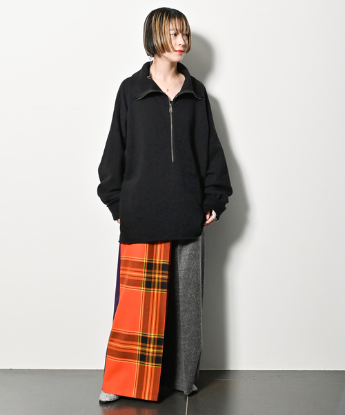 O'NEIL of DUBLIN（オニールオブダブリン）の「【O'neil of Dublin】別注 PATCHWORK GAUCHO パンツ[GR]（その他パンツ・レディース・チャコールグレー・10）」の5枚目の写真