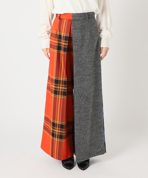 O'NEIL of DUBLIN（オニールオブダブリン）の「【O'neil of Dublin】別注 PATCHWORK GAUCHO パンツ[GR]（その他パンツ・レディース・チャコールグレー・10）」の7枚目の写真