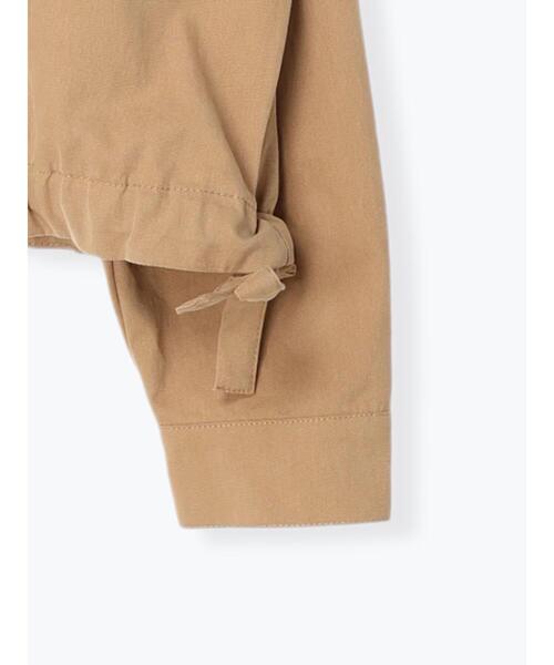 Samansa Mos2（サマンサ モスモス）の「裾ドロストシャツジャケット（ノーカラージャケット・レディース・ベージュ・F）」の5枚目の写真