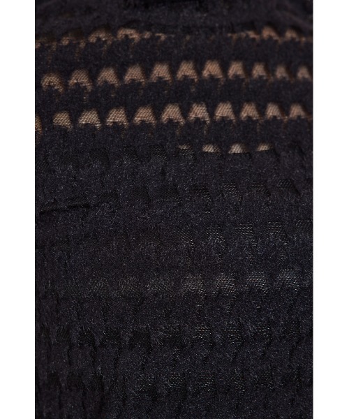 rienda（リエンダ）の「千鳥デザインカットトップス 春服（Tシャツ/カットソー・レディース・ホワイト/ブラック/ピンク・FREE）」の8枚目の写真