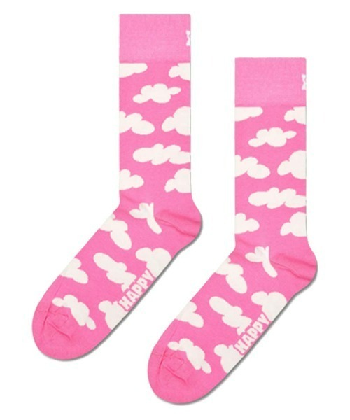 Happy Socks(ハッピーソックス)の「Happy Socks Cloudy クルーソックス 10231066(ソックス/靴下・レディース・ピンク・M/L)」の3枚目の写真
