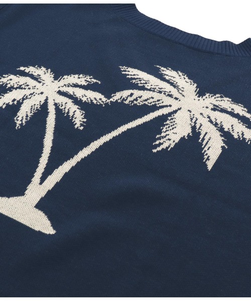 anap mimpi（アナップミンピ）の「CaliforniaパームツリーVネックニットトップス（ニット/セーター・レディース・アイボリー/ネイビー・FREE）」の17枚目の写真