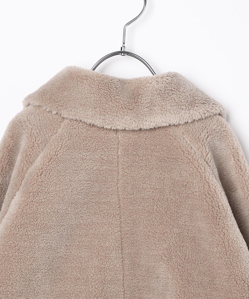 GLOBAL WORK（グローバルワーク）の「洗えるボア襟ブルゾン/972941（ブルゾン・キッズ・アイボリー/モカ・130cm/120cm/110cm/150cm/160cm/140cm/100cm）」の22枚目の写真