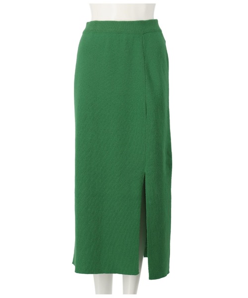 anap mimpi（アナップミンピ）の「スリット 厚手 ニット タイトスカート（スカート・レディース・ブラック/グレイッシュベージュ/グリーン・FREE）」の14枚目の写真