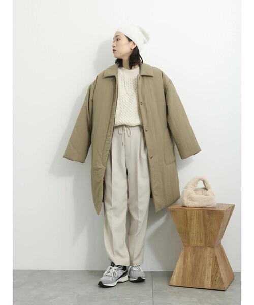 Samansa Mos2 blue（サマンサモスモスブルー）の「マシンウォッシャブルケーブルニットプルオーバー（ニット/セーター・レディース・イエロー/ライトベージュ/ブルー/チャコールグレー/オフホワイト・F）」の10枚目の写真