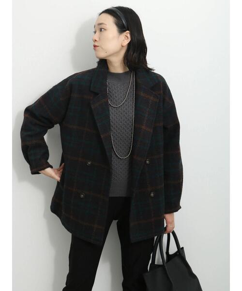 Samansa Mos2 blue（サマンサモスモスブルー）の「マシンウォッシャブルケーブルニットプルオーバー（ニット/セーター・レディース・イエロー/ライトベージュ/ブルー/チャコールグレー/オフホワイト・F）」の15枚目の写真