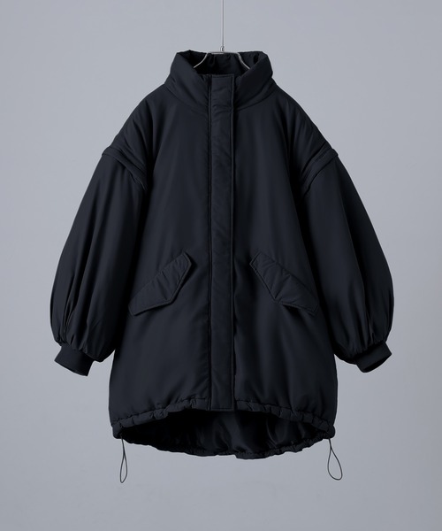 etoll.（エトル）の「2wayスタンドカラーモンスターコート（ダウンジャケット/コート・レディース・カーキ/アイボリー/ブラック・M）」の21枚目の写真