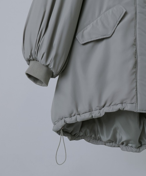 etoll.（エトル）の「2wayスタンドカラーモンスターコート（ダウンジャケット/コート・レディース・カーキ/アイボリー/ブラック・M）」の12枚目の写真