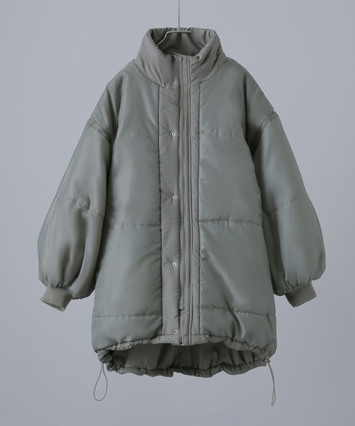 etoll.（エトル）の「2wayスタンドカラーモンスターコート（ダウンジャケット/コート・レディース・カーキ/アイボリー/ブラック・M）」の22枚目の写真