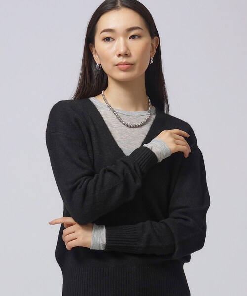 GALLEST（ギャレスト）の「クルーネックリブTシャツ（Tシャツ/カットソー・レディース・ピンク系/アイボリー/グレー系4/ブラック・38）」の16枚目の写真