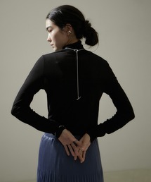 SALON adam et rope' | シアーハイネックプルオーバー(Tシャツ/カットソー)