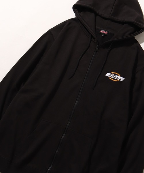 Dickies（ディッキーズ）の「【GENUINE DICKIES/ジェニュインディッキーズ】 裏毛 ワンポイントロゴ刺繍 ジップアップパーカー（パーカー・メンズ・アッシュグレー/ブルー/スミクロ・M/L/XL）」の5枚目の写真