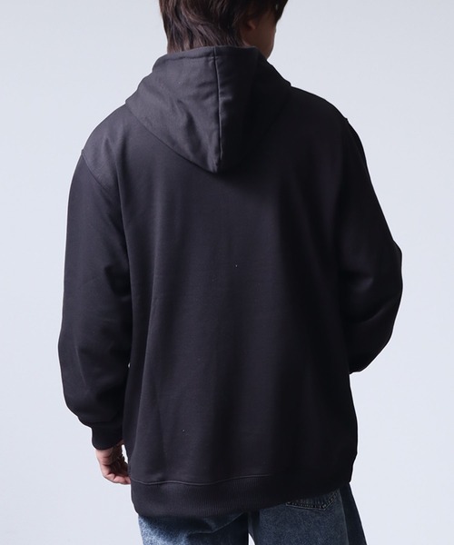 Dickies（ディッキーズ）の「【GENUINE DICKIES/ジェニュインディッキーズ】 裏毛 ワンポイントロゴ刺繍 ジップアップパーカー（ パーカー）」 - WEAR [GENUINE Dickies] ディッキーズ 裏毛プルパーカー メンズ ブランド バック刺しゅう プリント フーディー スウェッ