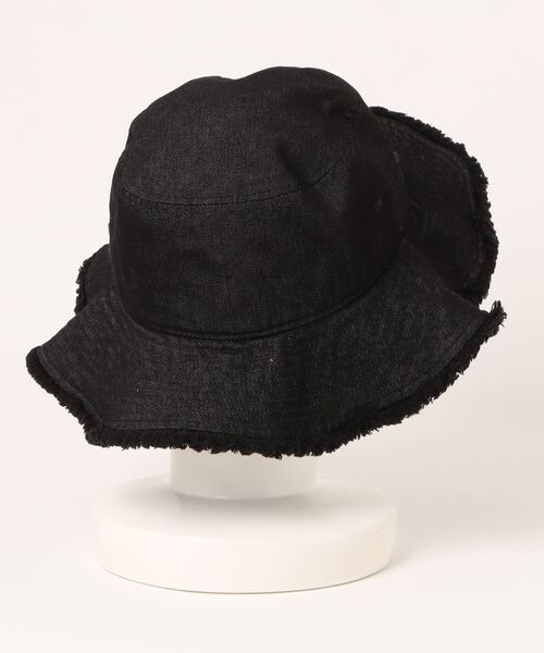 Lee（リー）の「Lee/リー　LE FRILL&FRINGE HAT COL.DENIM（ハット・レディース・ネイビー/ブラック・58cm）」の3枚目の写真