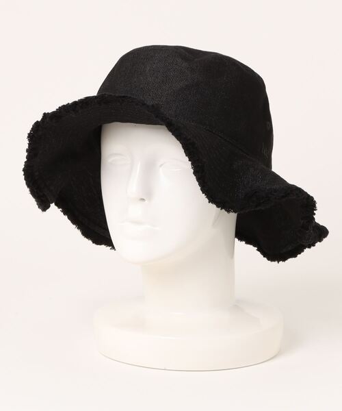 Lee（リー）の「Lee/リー　LE FRILL&FRINGE HAT COL.DENIM（ハット・レディース・ネイビー/ブラック・58cm）」の7枚目の写真