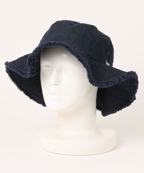 Lee（リー）の「Lee/リー　LE FRILL&FRINGE HAT COL.DENIM（ハット・レディース・ネイビー/ブラック・58cm）」の8枚目の写真