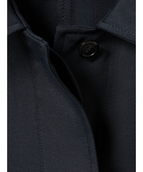 mizuiroind（ミズイロインド）の「mizuiro ind ワークワイドシャツジャケット（ダウンジャケット/コート・レディース・ネイビー/ブラック/オフホワイト・FREE）」の6枚目の写真