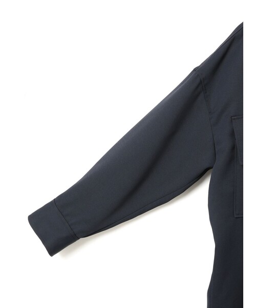 mizuiroind（ミズイロインド）の「mizuiro ind ワークワイドシャツジャケット（ダウンジャケット/コート・レディース・ネイビー/ブラック/オフホワイト・FREE）」の18枚目の写真