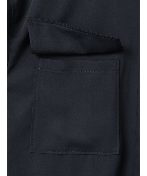 mizuiroind（ミズイロインド）の「mizuiro ind ワークワイドシャツジャケット（ダウンジャケット/コート・レディース・ネイビー/ブラック/オフホワイト・FREE）」の19枚目の写真