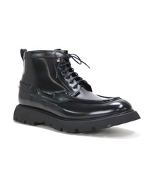 UNITED BASE（ユナイテッドベース）の「【CALCE】スペイン製 本革デッキシューズデザインショートブーツ（ブーツ）」