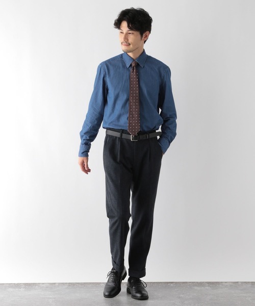 GLOBAL WORK(グローバルワーク)の「デニムシャツ/Salon de GW/976926(シャツ/ブラウス・メンズ・ライトブルー/ネイビー/ブルー系その他6・MEDIUM/X-LARGE/SMALL/LARGE)」の8枚目の写真