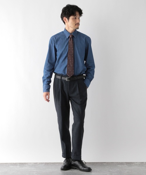 GLOBAL WORK(グローバルワーク)の「デニムシャツ/Salon de GW/976926(シャツ/ブラウス・メンズ・ライトブルー/ネイビー/ブルー系その他6・MEDIUM/X-LARGE/SMALL/LARGE)」の9枚目の写真