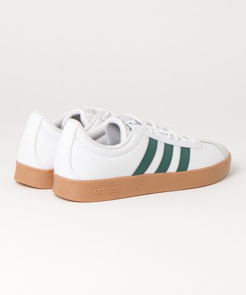 adidas(アディダス)の「アディダス adidas VL コート ベース(スニーカー・メンズ・ホワイト×グリーン・28.0cm/27.5cm/26.0cm/25.5cm/27.0cm/26.5cm/25.0cm)」の2枚目の写真