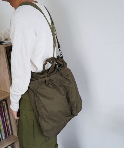 MILITARY(ミリタリー)の「【Military Reproduts ミリタリーリプロダクツ】 US helmet Bag USヘルメットバッグ(ショルダーバッグ・メンズ・オリーブ/ブラック・FREE)」の10枚目の写真
