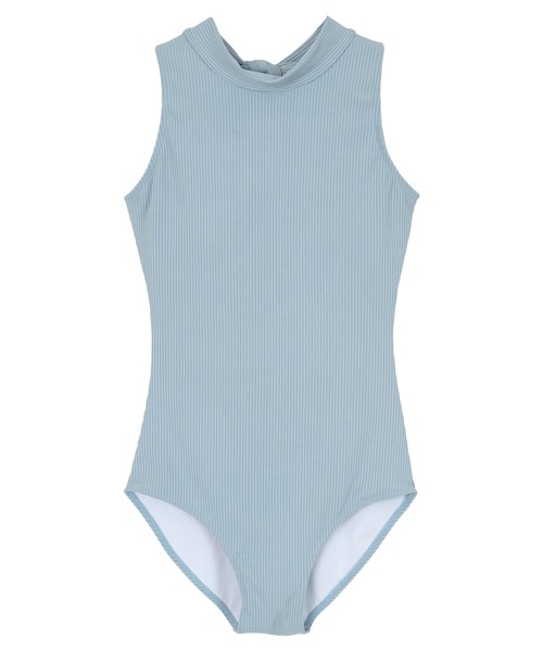 新品未使用　ローヘン　バックリボンワンピース　水着 Lace Ladies 水着 バックリボンデザインフリル切替 ワンピース