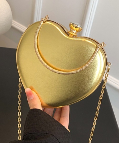 deux amour（ドゥーザムール）の「ハートバッグ（ボストンバッグ・レディース・ブラック/ピンク/グリーン/シルバー/ゴールド・FREE）」の5枚目の写真