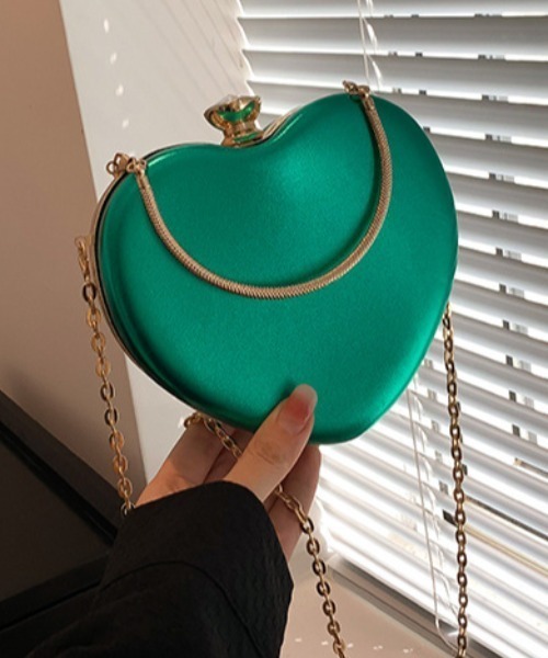 deux amour（ドゥーザムール）の「ハートバッグ（ボストンバッグ・レディース・ブラック/ピンク/グリーン/シルバー/ゴールド・FREE）」の9枚目の写真