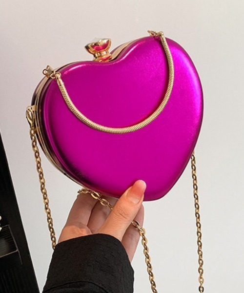 deux amour（ドゥーザムール）の「ハートバッグ（ボストンバッグ・レディース・ブラック/ピンク/グリーン/シルバー/ゴールド・FREE）」の11枚目の写真