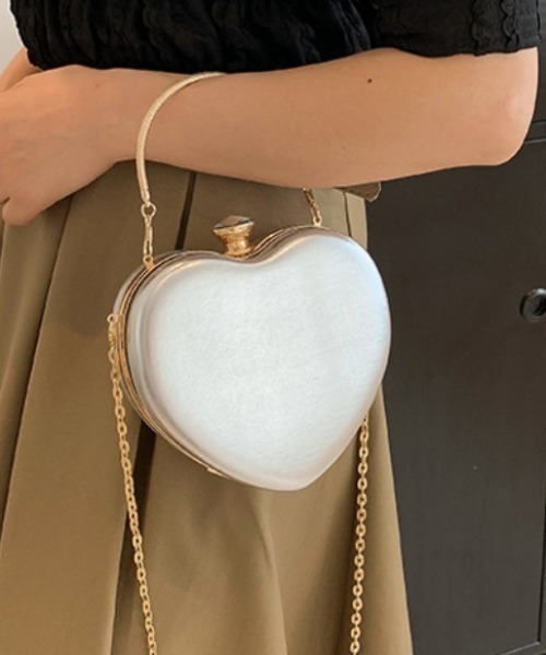 deux amour（ドゥーザムール）の「ハートバッグ（ボストンバッグ・レディース・ブラック/ピンク/グリーン/シルバー/ゴールド・FREE）」の14枚目の写真