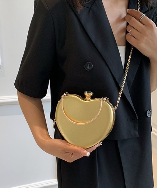 deux amour（ドゥーザムール）の「ハートバッグ（ボストンバッグ・レディース・ブラック/ピンク/グリーン/シルバー/ゴールド・FREE）」の18枚目の写真