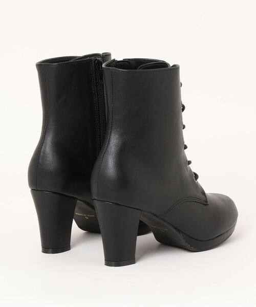 Parade(パレード)の「チャンキーヒールレースアップブーツ 7274【Parade】(ブーツ・レディース・ブラック・L/LL/M/S)」の2枚目の写真