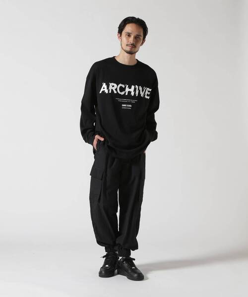 DANKE SCHON(ダンケシェーン)の「DankeSchon×A4A/ダンケシェーン×エーフォーエー/ARCHIVE L/S TEE(Tシャツ/カットソー・メンズ・ホワイト/ブラック・M/L)」の4枚目の写真