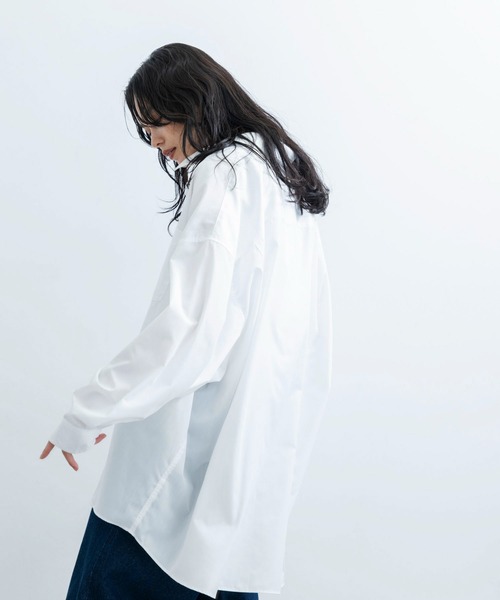 JUNRED（ジュンレッド）の「TCブロードウルトラビッグシャツ（シャツ/ブラウス・メンズ・サックスブルー/ホワイト/ベージュ系その他・L/M/S）」の5枚目の写真