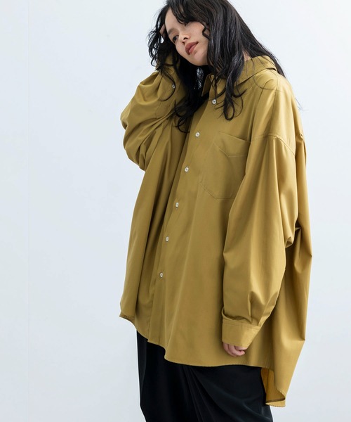 JUNRED（ジュンレッド）の「TCブロードウルトラビッグシャツ（シャツ/ブラウス・メンズ・サックスブルー/ホワイト/ベージュ系その他・L/M/S）」の7枚目の写真