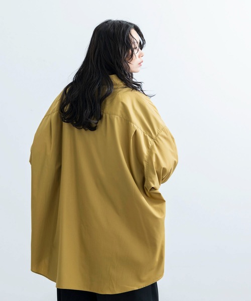 JUNRED（ジュンレッド）の「TCブロードウルトラビッグシャツ（シャツ/ブラウス・メンズ・サックスブルー/ホワイト/ベージュ系その他・L/M/S）」の9枚目の写真