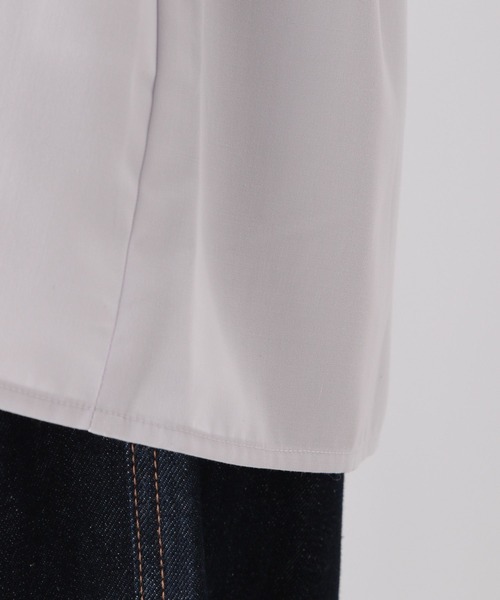 GLOBAL WORK（グローバルワーク）の「ペプラムブラウスシャツ/MATINEE LINE/994006（シャツ/ブラウス・レディース・ライトグレー/オフホワイト/ブラック・MEDIUM/LARGE）」の9枚目の写真