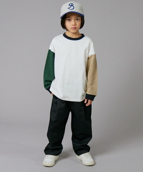 PAIRMANON STREET】 フロント タック ワイド ツイル パンツ