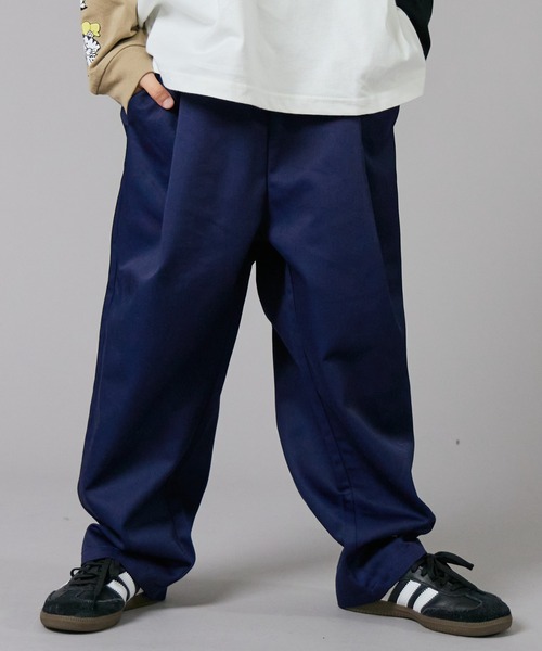 パンツ Front Street Trousers PAIRMANON STREET】 フロント タック ワイド ツイル パンツ